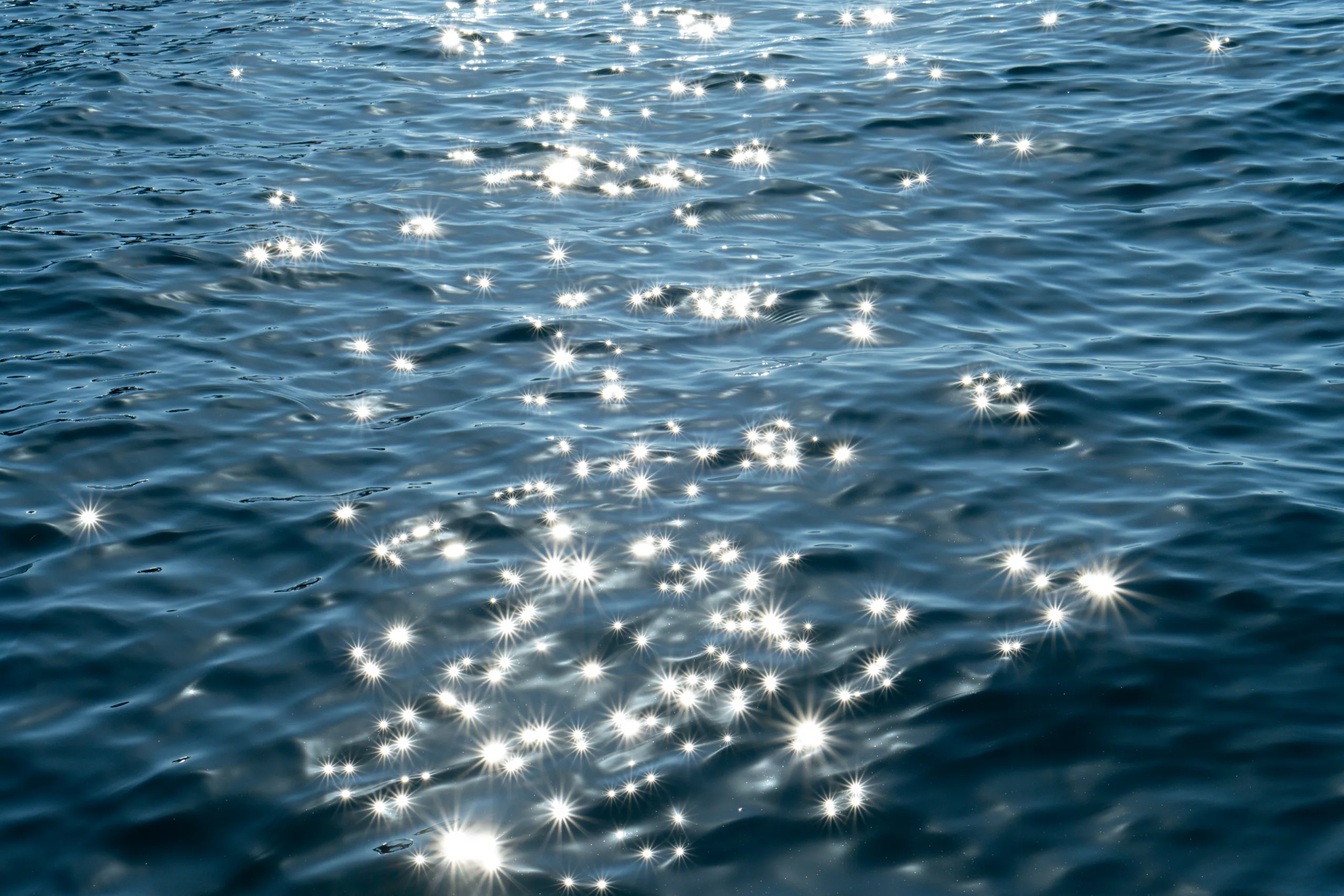 Glistening ocean water